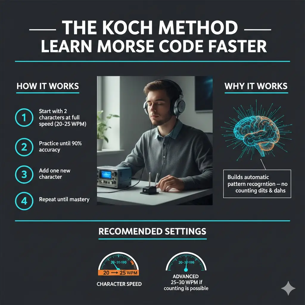 Morse Code Koch Method